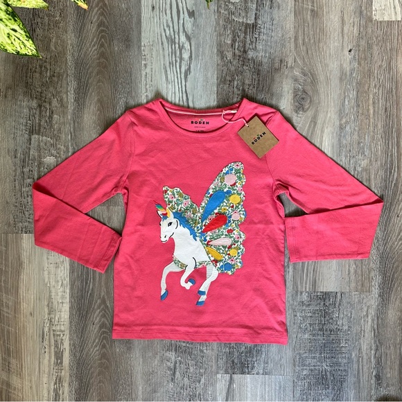 Mini Boden Unicorn butterfly shirt - Picture 1 of 3